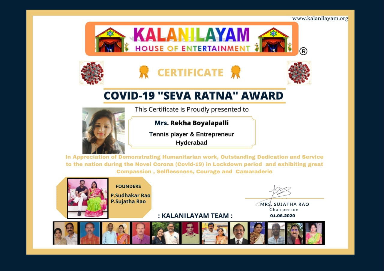 COVID -19 “SEVA RATNA AWARD”